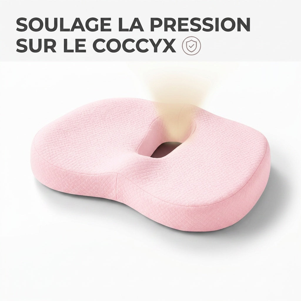 Coussin Coccyx Pro - soulage la pression sur le coccyx