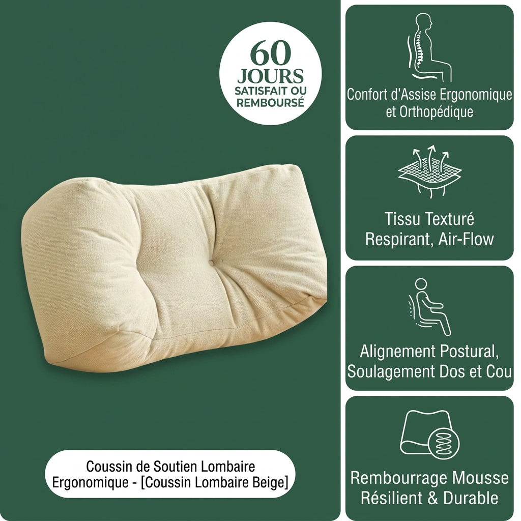 Coussin Canapé - Soutien Dorsal Relax Confort