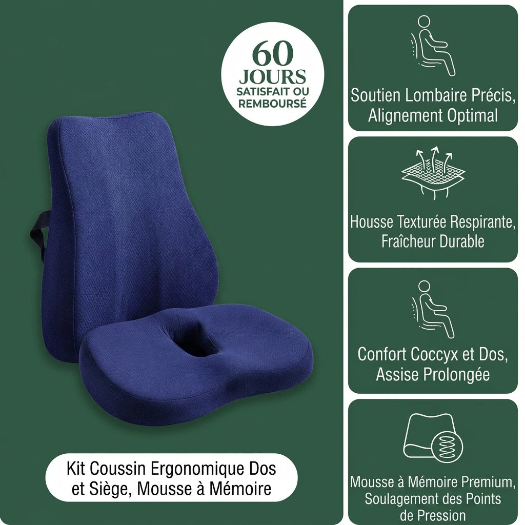 Coussin Coccyx - Assis Sans Douleur Certifiée