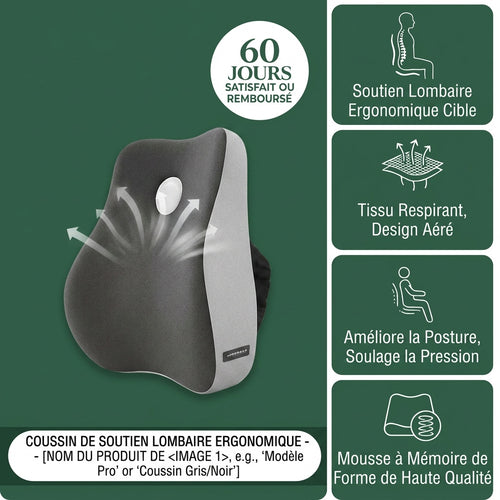 Coussin Colonne Vertébrale - Posture Alignée Premium