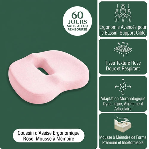 Coussin D'assise Pro - Coccyx Protégé Longue Durée