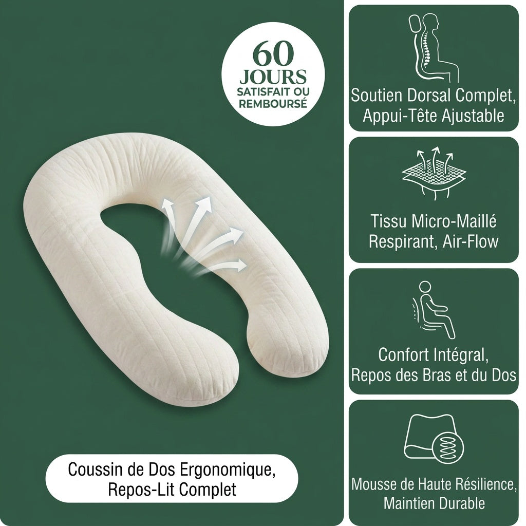 Coussin Enceinte Plus - Grossesse Confortable Protégée
