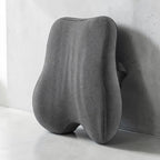 Coussin lombaire dossier pour chaise de bureau – Gris – vue 3