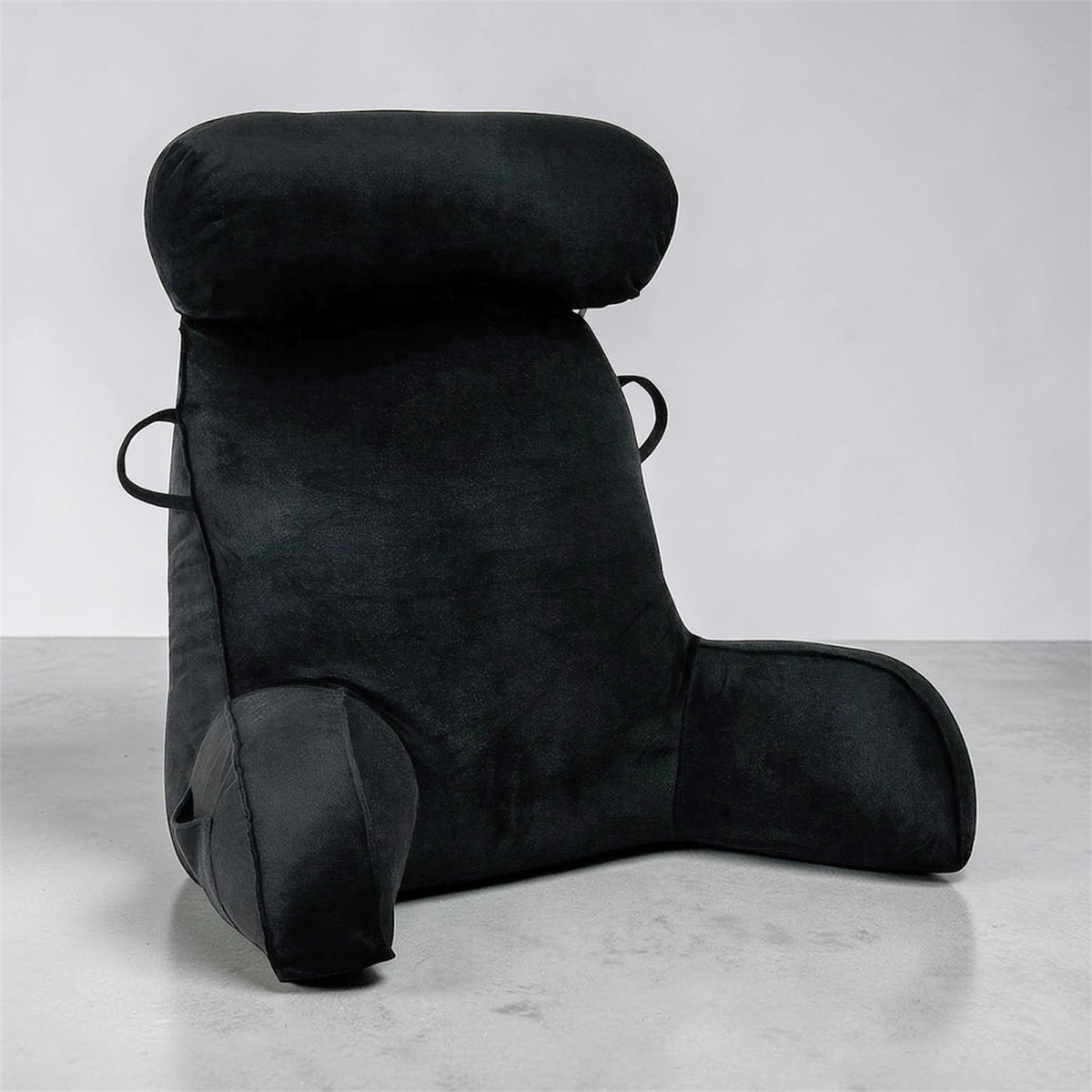 Coussin dossier lecture avec accoudoirs – Noir – vue 4