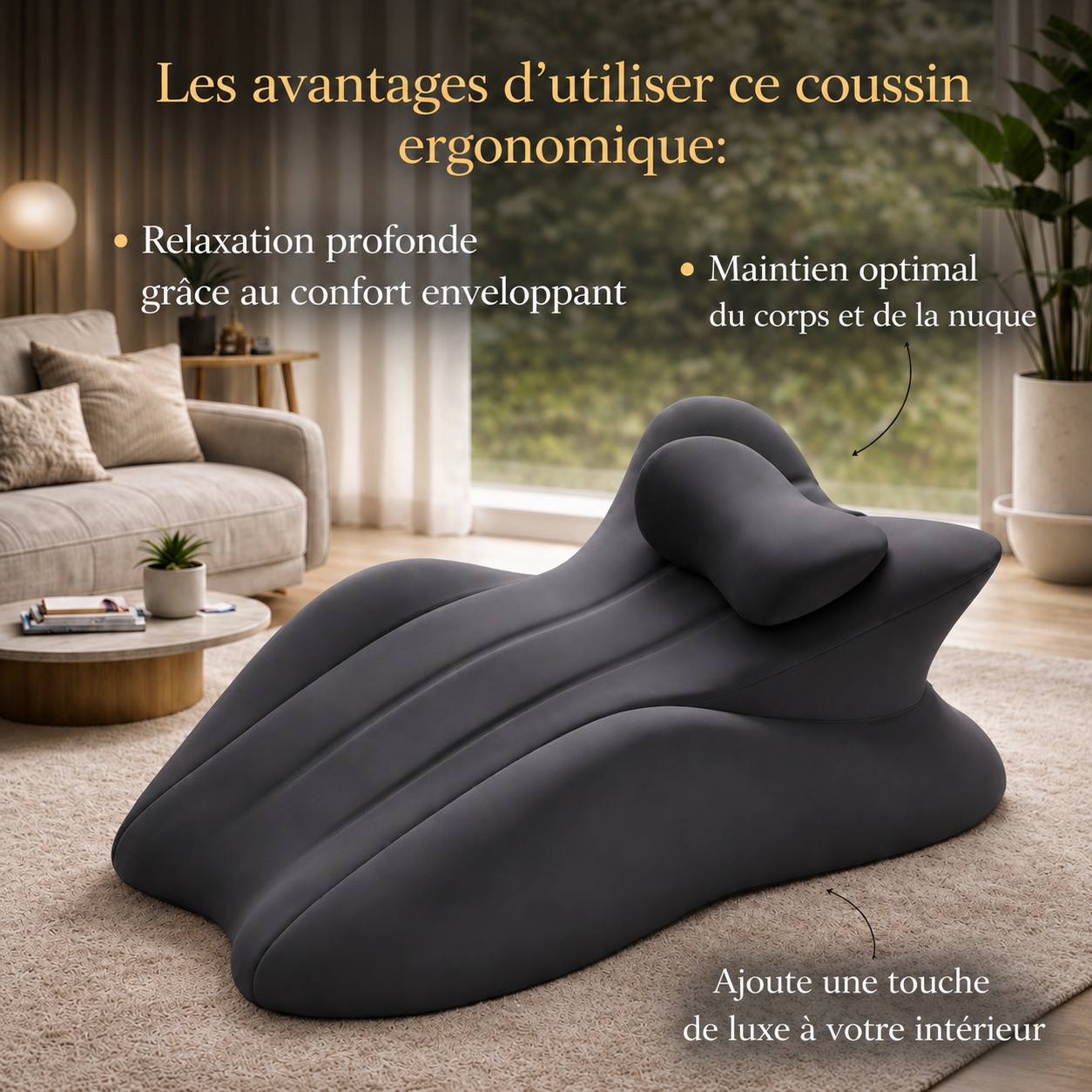Coussin Mémoire Forme Complète - Vue détail 3