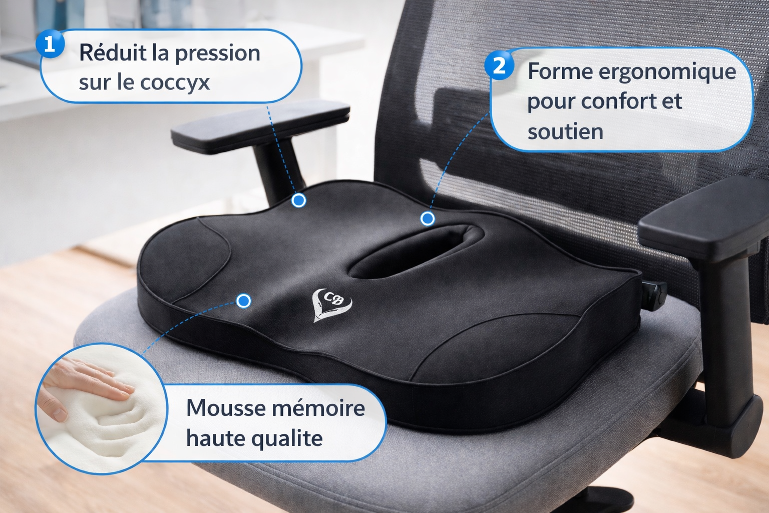 Coussin Portable Premium - Vue détail 5