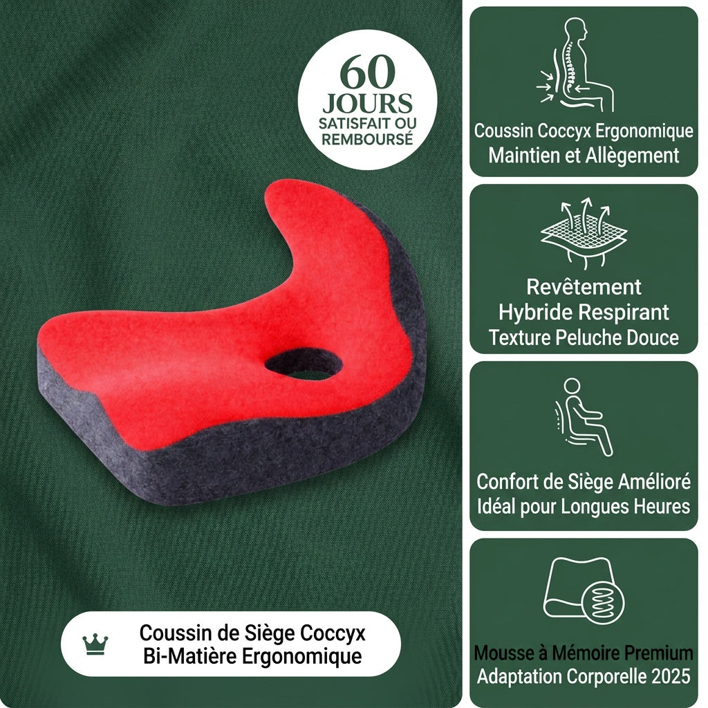Coussin Posture Plus - Dos Droit Naturellement